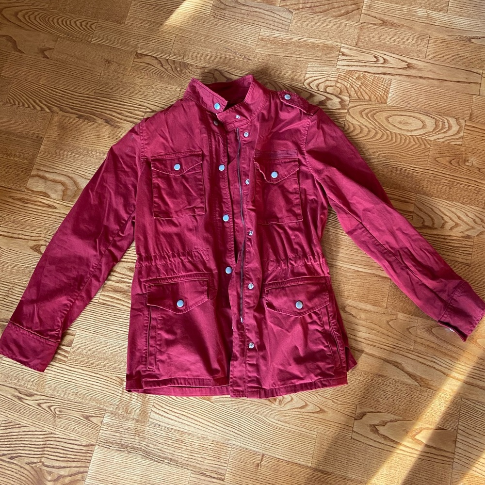 Gap red utility jacket